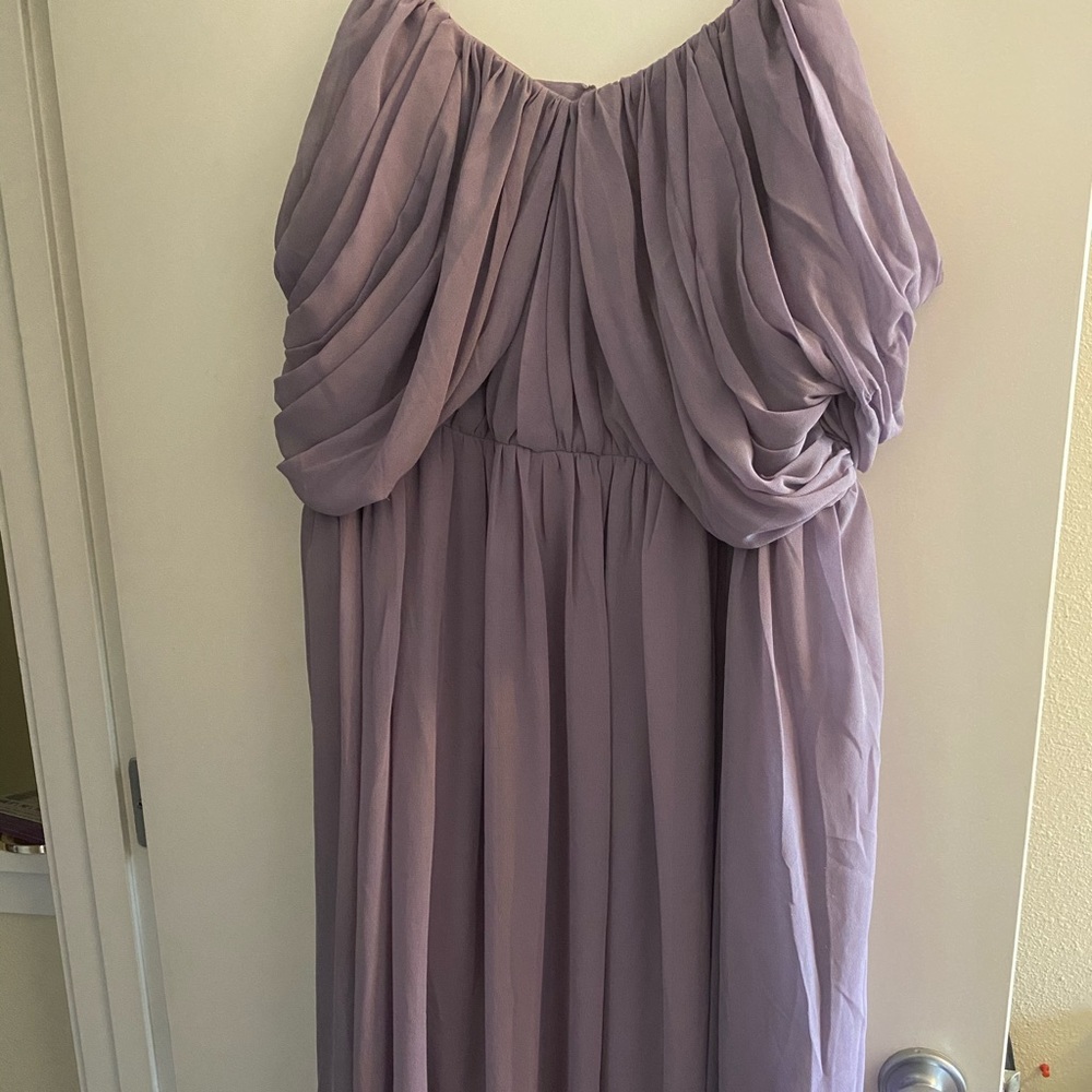 ModCloth lavender floor length gown